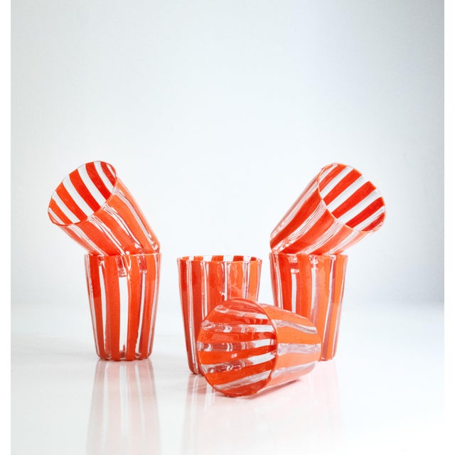 Contemporary Ribes Collectable Glasses from Mariana Iskra, Set of 6 For Sale - Image 3 of 8