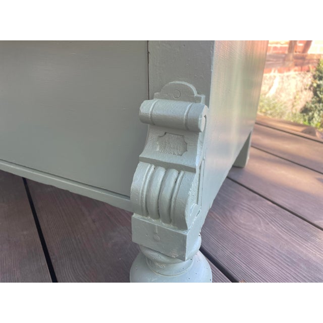 This charming antique chest of drawers has been repainted by us. We sanded and oiled the surface, and the interior was...