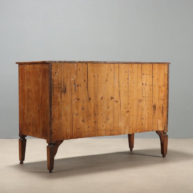 18th Century Neoclassical Walnut Chest of Drawers For Sale - Image 11 of 12