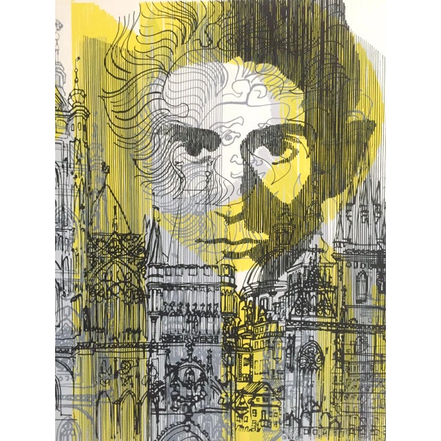 Josef Flejsar Vintage 1993 Czech Lithograph Print Poster "Franz Kafka Exposition" For Sale In Kansas City - Image 6 of 13