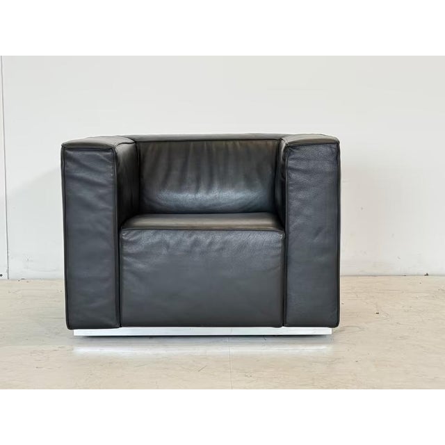 Manufacturer: Cassina Model: Blox Color: Black Dimensions: Width: 94 cm, Depth: 69 cm, Height: 80 cm Condition: The...