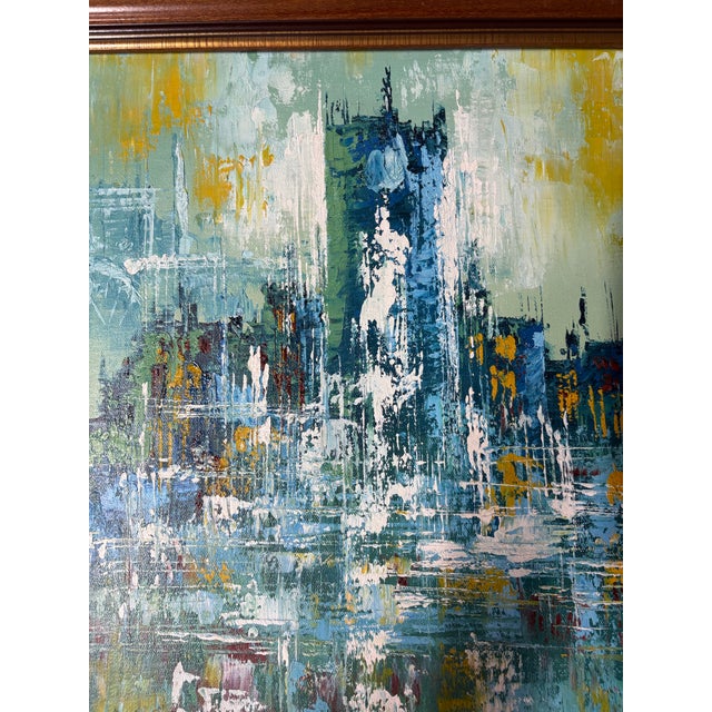 1970s 1970s Mid Century Modern Painting - Signed For Sale - Image 5 of 7