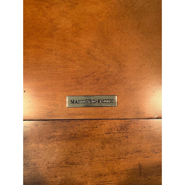 Wood Maitland-Smith Burlwood Armoire With Compass Marquetry For Sale - Image 7 of 9