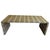 Snake Print Leather Waterfall Accent Coffee Table For Sale - Image 11 of 11