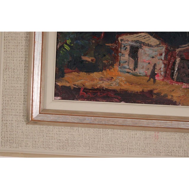 Bertil Wahlberg, Nestled Houses, 1960s, Oil on Canvas, Framed For Sale - Image 14 of 18