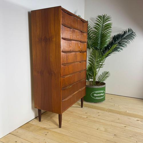 Mid-Century Danish Eight-Drawer Tallboy in Teak