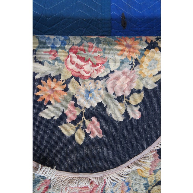 Karastan Decorette Floral Bouquet Modern Oval Area Rug Mat 60" For Sale - Image 13 of 14