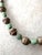 African Vintage Turquoise and Mixed Nickel Silver Metal Beaded Necklace. For Sale - Image 3 of 5