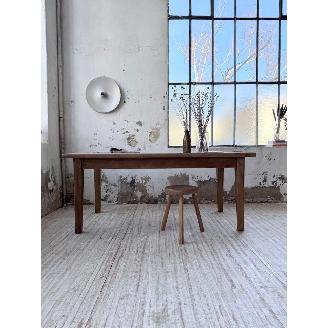 Vintage Farmhouse Table in Oak, 1970s For Sale - Image 4 of 18