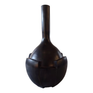 Baker's Cast Bronze Petal Vase From the Thomas Pheasant Collection For Sale