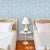 Hollywood Regency Sample - Schumacher X Cristina Buckley Fancy Beast Wallpaper in Sky Blue For Sale - Image 3 of 3