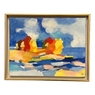 Anita Fröding, The Wandering Poet, 1950s, Oil Painting on Canvas, Framed For Sale