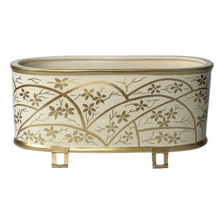 Gilder Arbor Oval Footed Planter For Sale