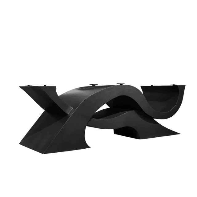 Luxury Metal Pedestal Table Base Hand Sculpted by Invictus Steelworks