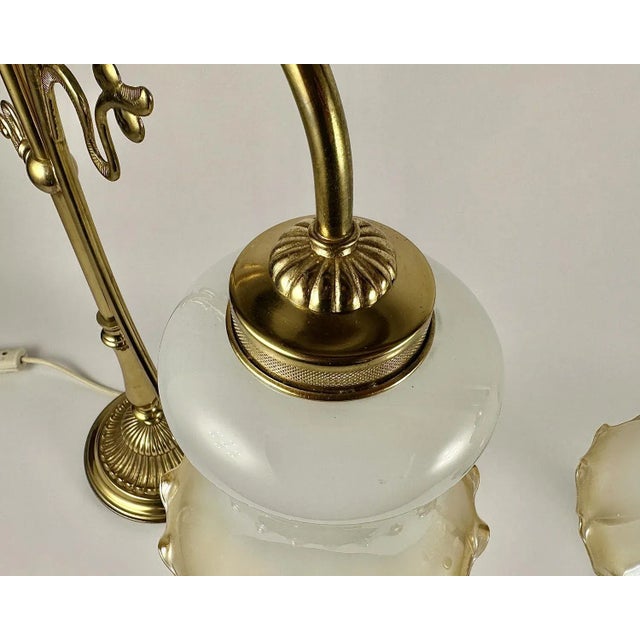 Vintage Bedside Lamps Floral Home Lighting, Set of 2 For Sale - Image 5 of 9