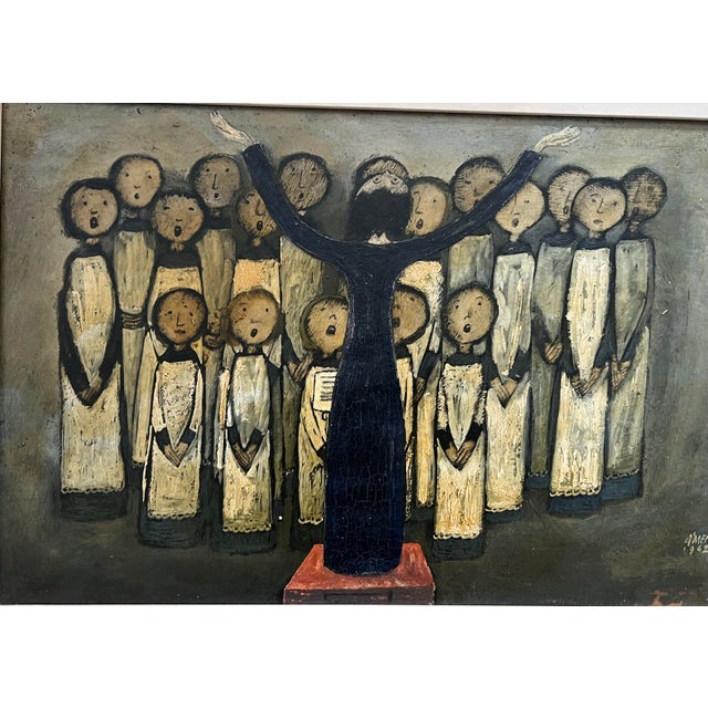 Religious 1960s O/B Antonio Menegazzo Children’s Choir For Sale - Image 3 of 7