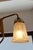 Vienna Secession Brass Pendant Light with Original Decorative Glass Shades, Austria, 1890s For Sale - Image 3 of 4