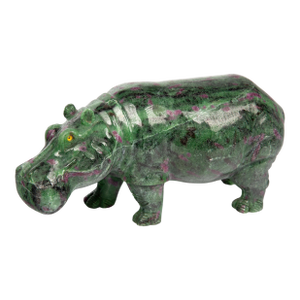 The Radiant Ruby Hippo Figurine