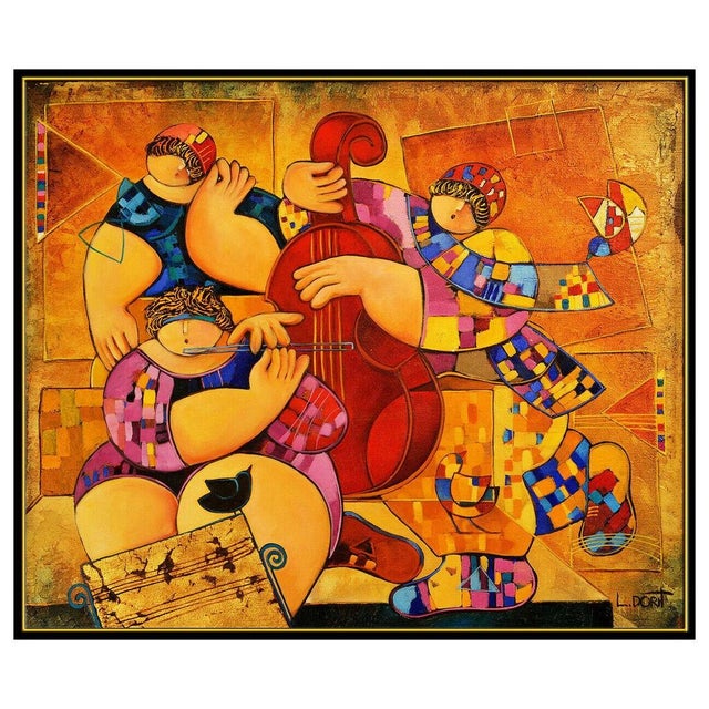 Message us to inquire about custom framing options! (Included for free with every purchase) The artwork here, "Jazz...