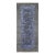 Rug & Kilim’s Distressed Modern Runner With Abstract Florals in Muted Blue & Green For Sale