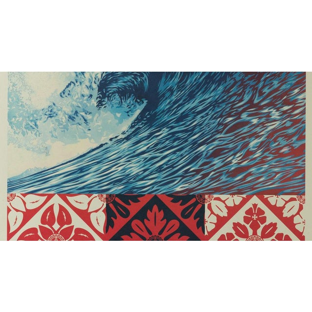 Shepard Fairey, aka Obey Giant (1970) Wave Distress Original color lithograph Signed and dated in pencil On wove paper, 61...