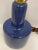 Martz blue ceramic pottery table lamp petite. Great glossy glaze and vintage!