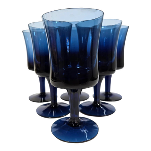 Denby Mid-Century Swedish Goblets Water Glass- Set of 6