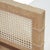 Worlds Away Matthew Izzo Home Benedict Cerused Oak Square Edge Bamboo Detail Bench With Caned Sides and Linen Cushion For Sale - Image 4 of 5