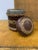 English Pair of 1940s Vintage Decorated Leather Tobacco Tins For Sale - Image 3 of 6