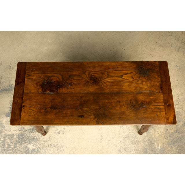 French Provincial Late 19th Century French Provincial Oak Farmhouse Table For Sale - Image 3 of 18