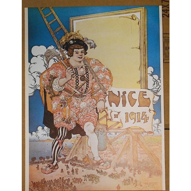 Printmaking Materials Set of 6-Vintage Posters-Listed Artists - Nice, France C.1973 For Sale - Image 7 of 8