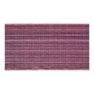Sample - Schumacher Gaspard Velvet Tape in Eggplant For Sale