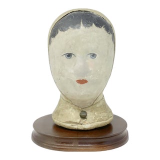 19th C French Marrote Millinery Head For Sale