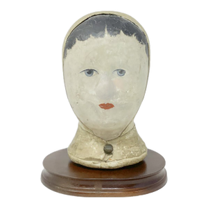 19th C French Marrote Millinery Head