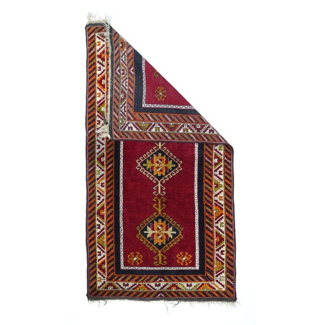 Fine Antique Turkish Tribal Wool Rug 3'3'' x 6'3''.