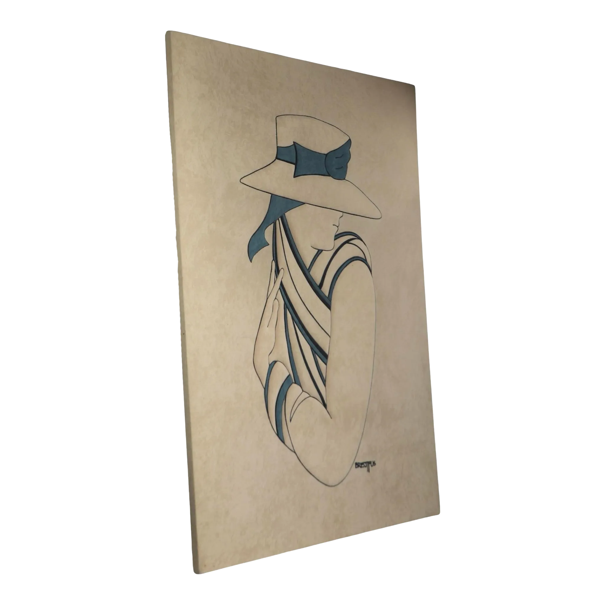 1970's Ultra Suede Textile Wall Art by Ron Brejtfus | Chairish
