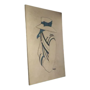 1970's Ultra Suede Textile Wall Art by Ron Brejtfus