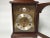 Elegant English bracket clock with mahogany case. Well made and chimes on every quarter hour with either Westminster or...