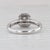 0.42ctw Diamond Halo Engagement Ring 14k White Gold Size 7 Emerald Cut, Size 7 For Sale In Greensboro - Image 6 of 8