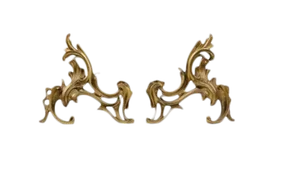 Bouhon Louis XVI Style Chenets - a Pair