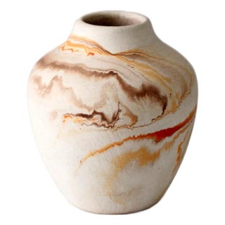Vintage Nemadji Pottery Mini Vase For Sale