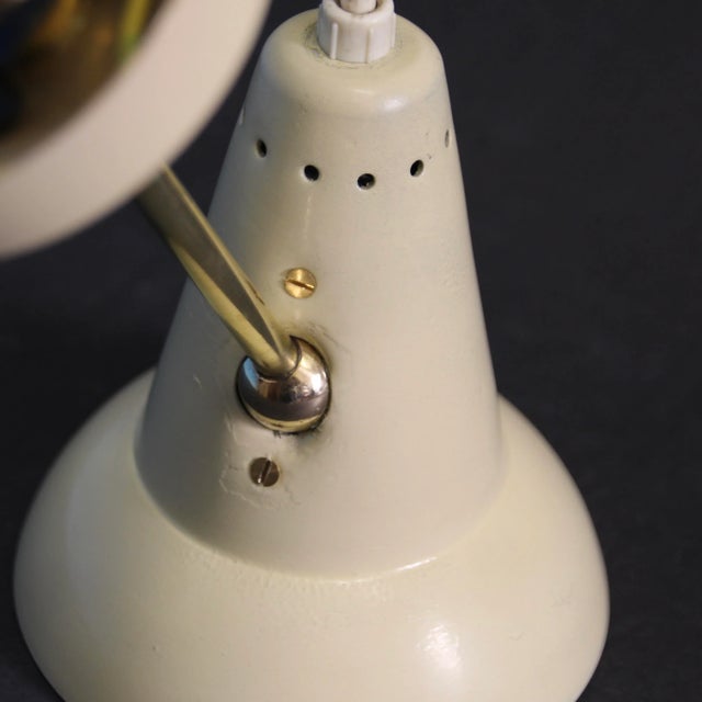 Mid-Century Brass Adjustable Wall Lamp by J. Biny, 1950s For Sale - Image 13 of 16