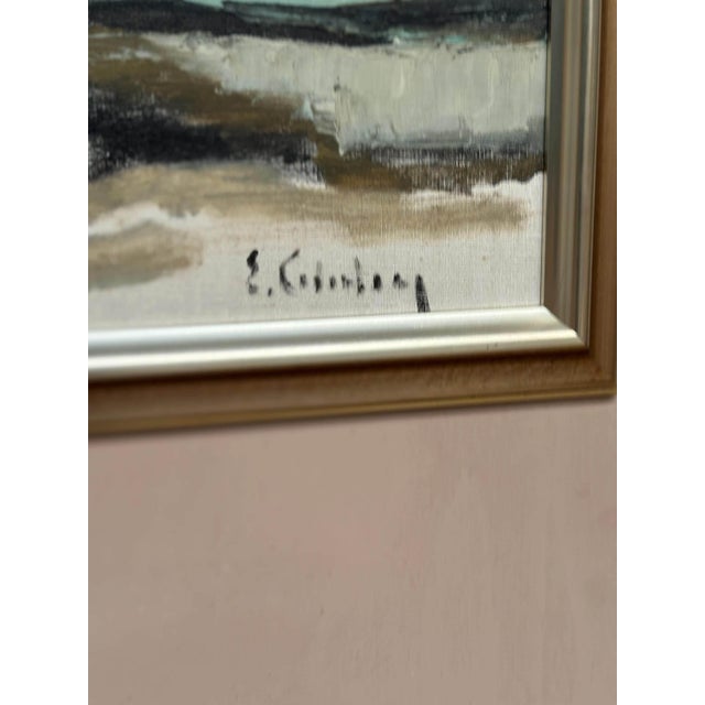 Eric Cederberg, Coastal Landscape, 1950s, Oil on Canvas, Framed For Sale - Image 7 of 18