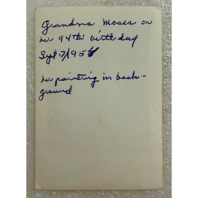 Vintage Photo Archive Grandma Moses Folk Art Artist Photograph Collection, 1940's-1960's For Sale - Image 13 of 16