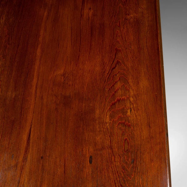 Brown 1880s Antique Victorian English Pine Console Table For Sale - Image 8 of 13