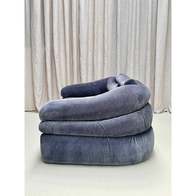 Mauve Vintage Two-Seater Sofa in Velvet by De Pas Durbino & Lomazzi for Zanotta, Italy, 1960s For Sale - Image 8 of 10