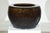 Mid 20th Century Vintage Chinese Brown and Blue Glazed Ceramic Planter with Rounded Form For Sale - Image 5 of 18