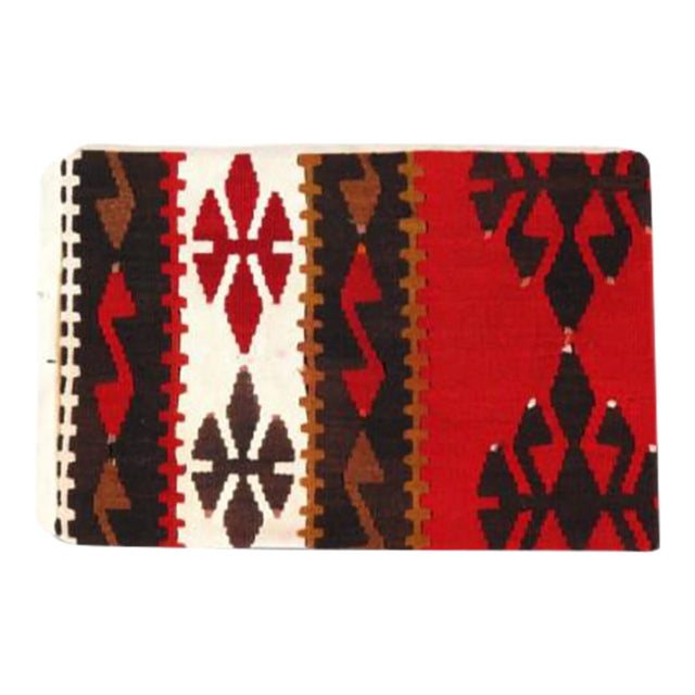 Vintage Hand Woven K63 Pillow 16" X 24" For Sale