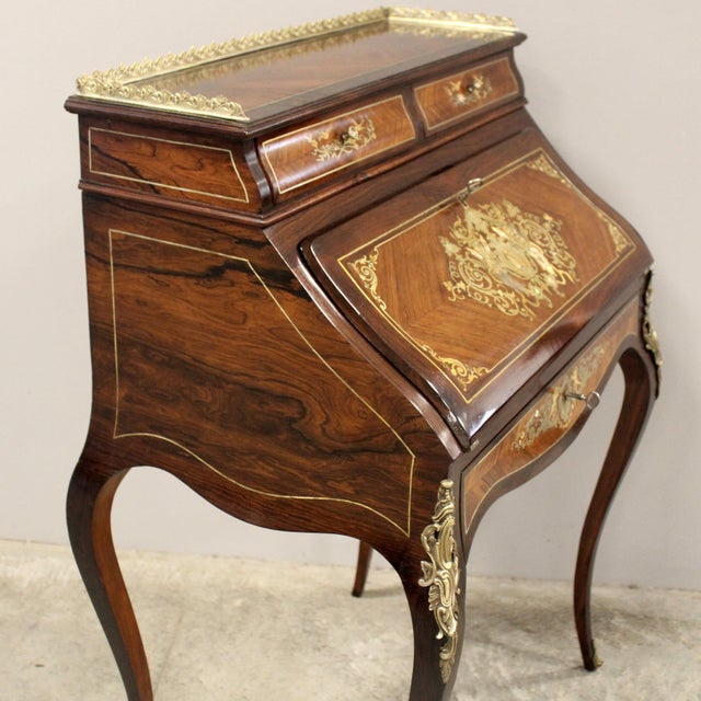 19th Century Napoleon III Writing Desk For Sale - Image 12 of 14
