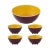 Ceramic Bordallo Pinheiro Tropical Fruits 5-Piece Salad Serving Set, Passion Fruit For Sale - Image 7 of 7